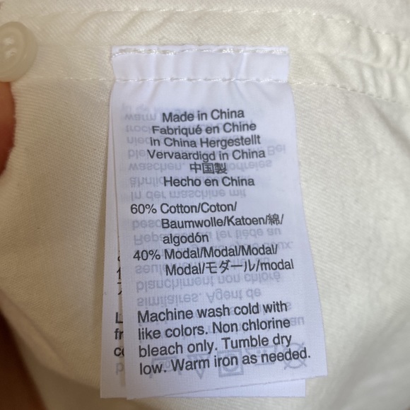 Madewell white short sleeve button down oversized - Picture 4 of 5